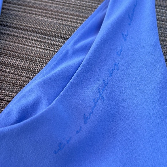 Gymshark Whitney Simmons Sport Bra Blue Size Medium - Picture 4 of 11